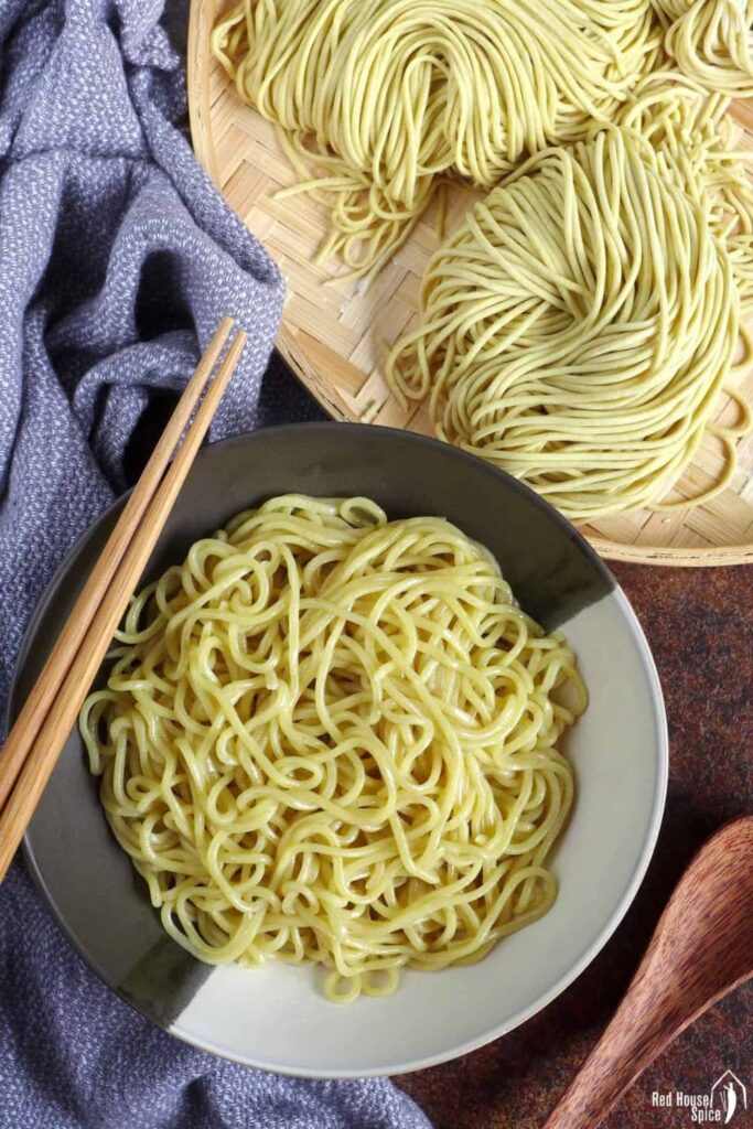 Home cook and professional chef preparing dishes with Sagar Agro noodles and sheets, highlighting versatility.